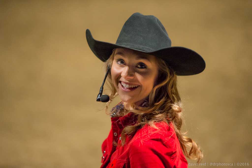 Amber Marshall arrives at the Royal Winter Fair in Toronto