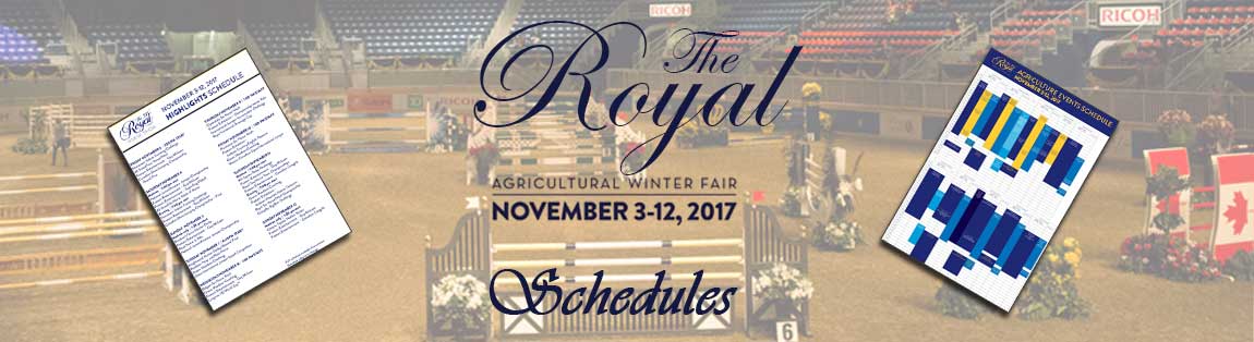 The Royal Agricultural Winter Fair schedule